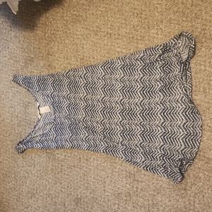 Blue and White Tank Top